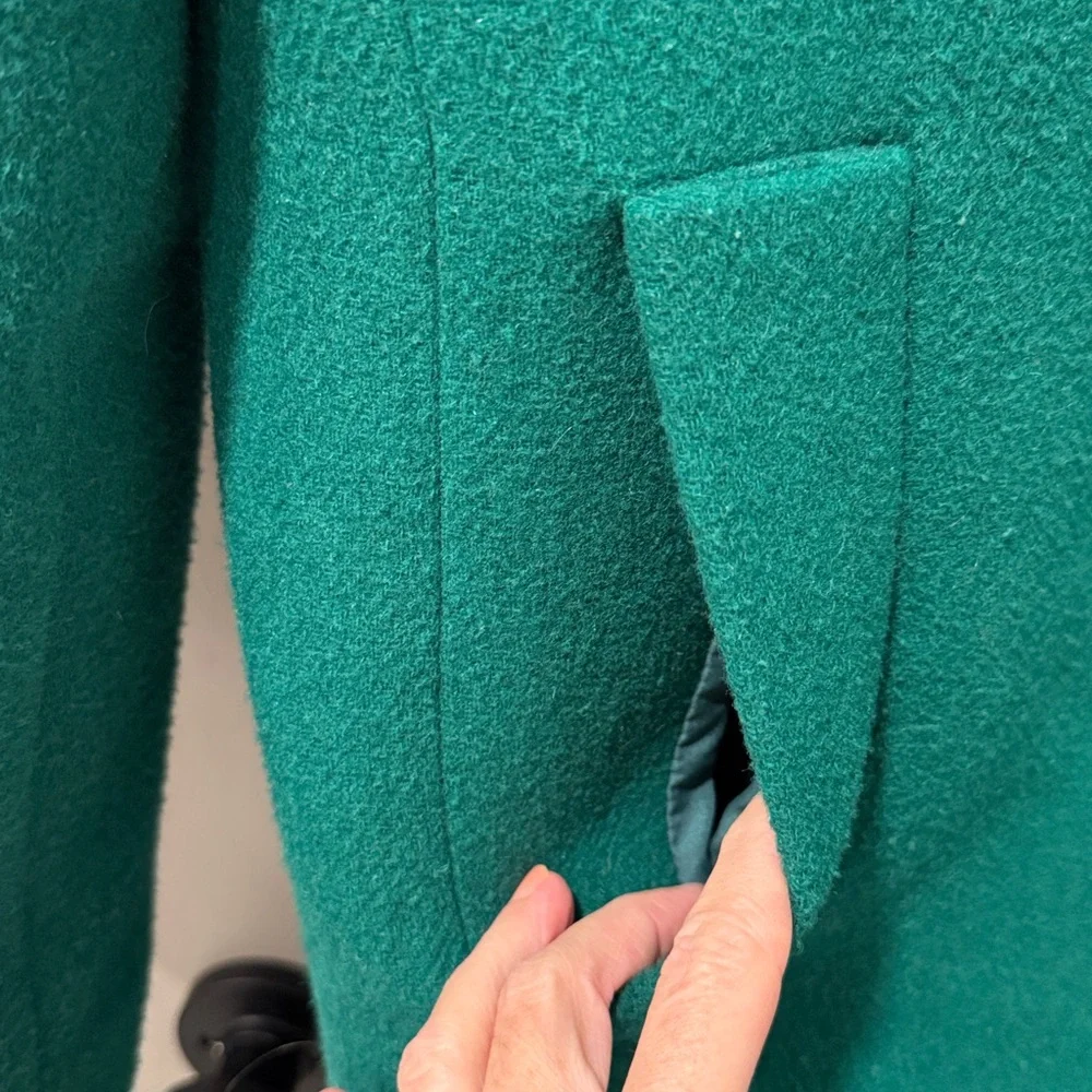 J.CREW Emerald wool Coat - Picture 4 of 7